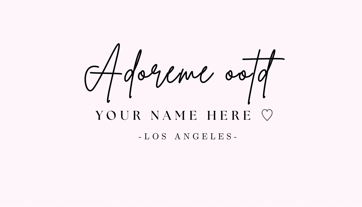 The mini luxe business card template ♡︎