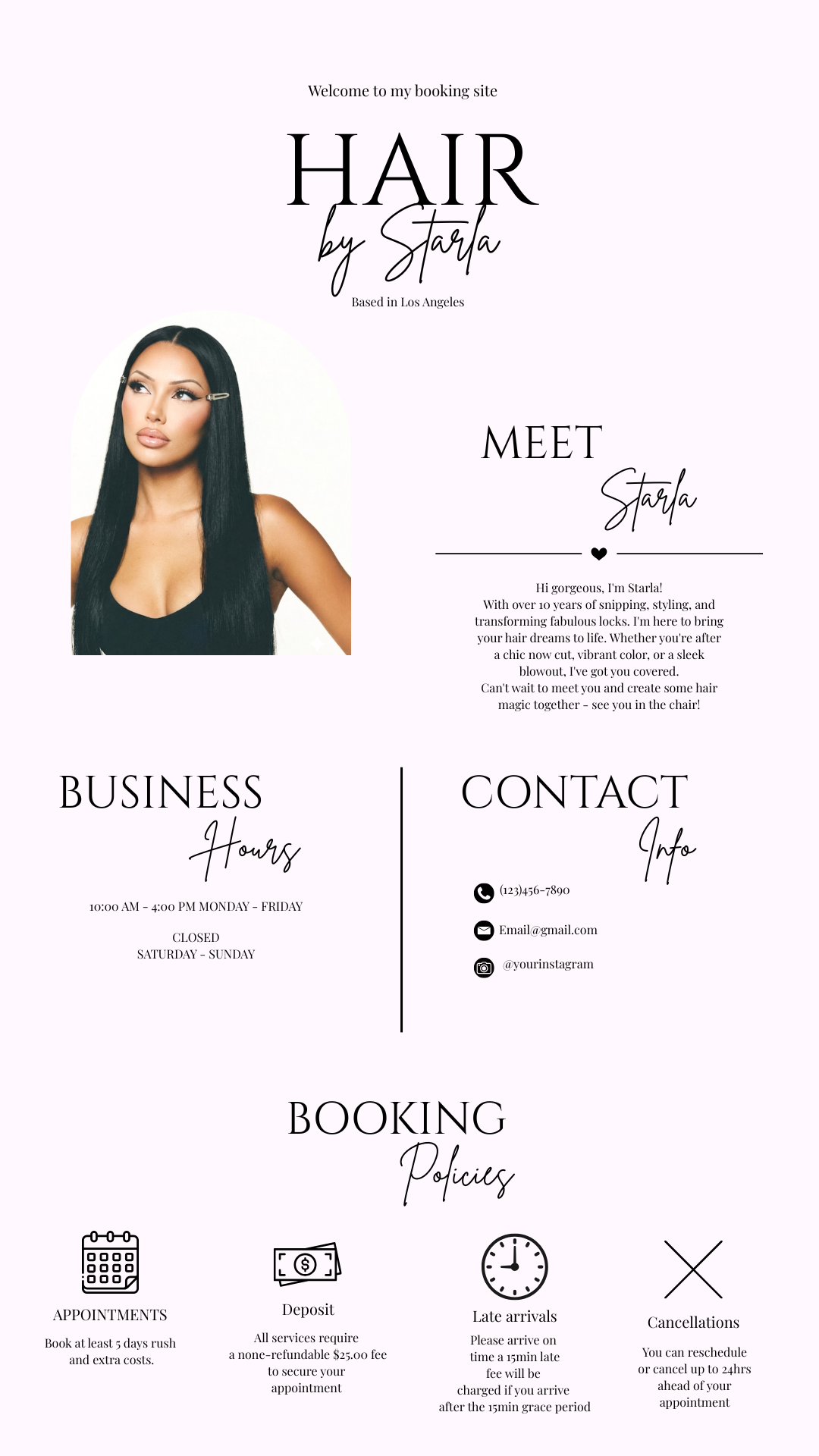 Boutique Vibe Booking Flyer Template ♡︎