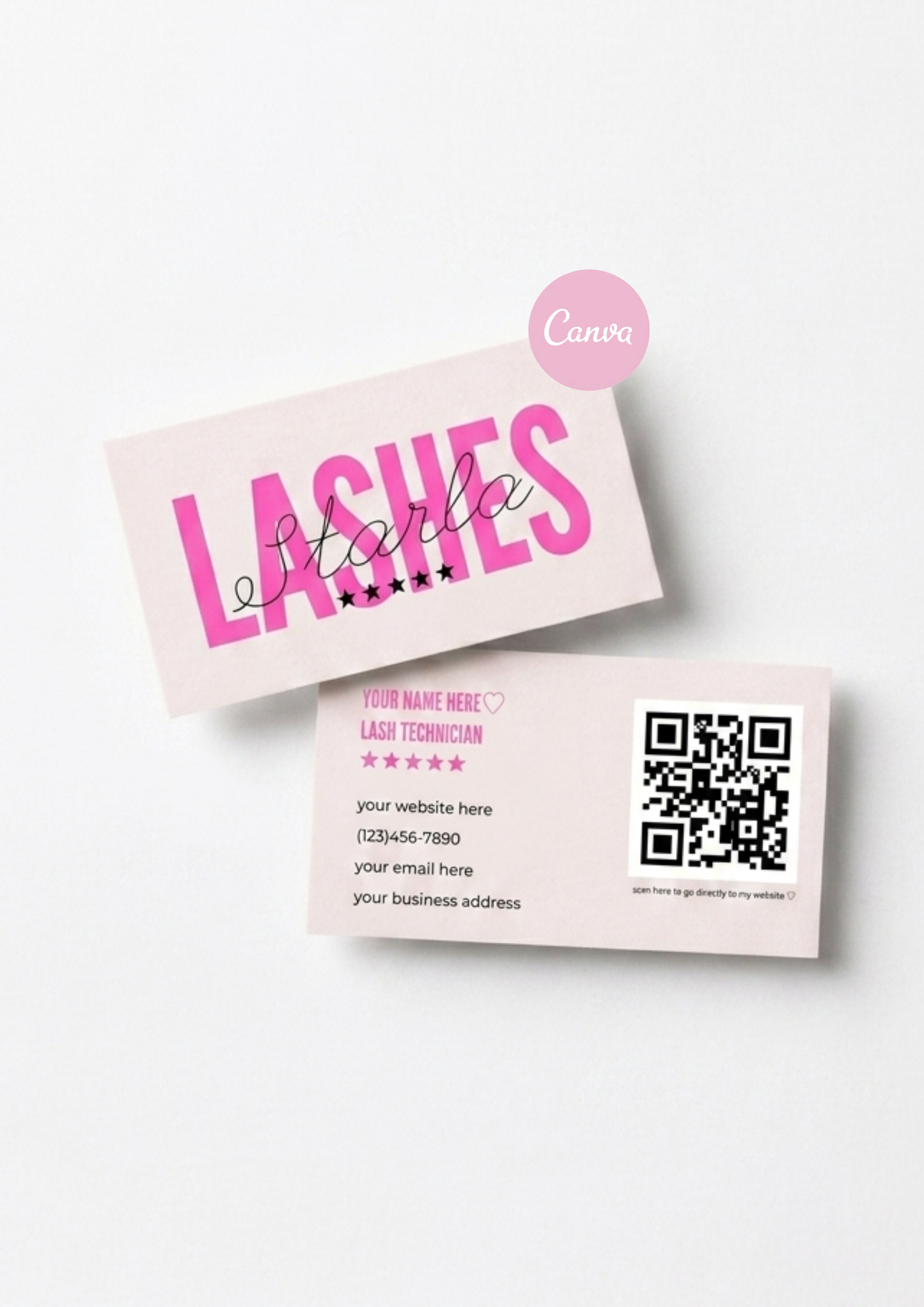 the adore me signature business card template ♡
