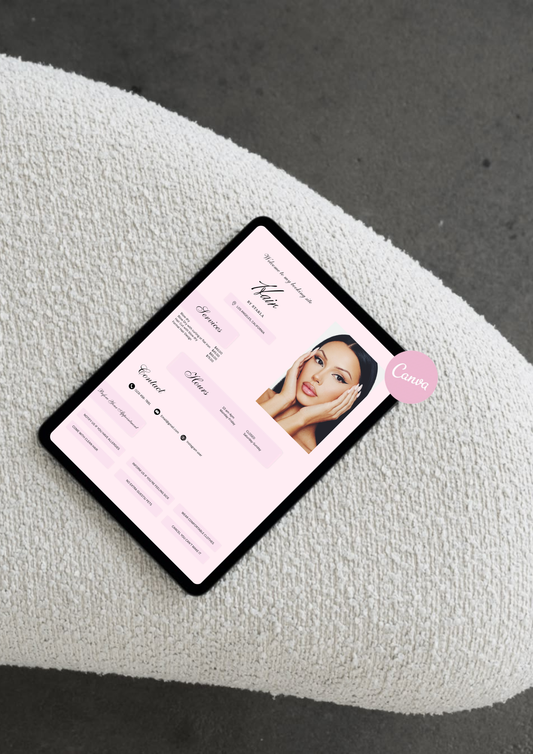 The It-Girl Stylist Booking Flyer template ︎♡︎